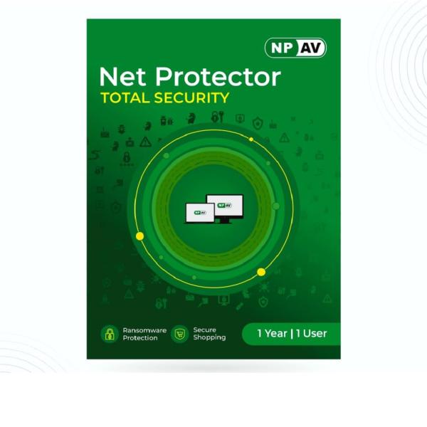 Net Protector NPAV Net Protector 2025 Total Security Antivirus Gold Edition - 1 PC, 1 Year - (Email Delivery in 1 Hour - No CD)